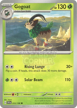 Pokemon TCG - SV01: Scarlet & Violet Base Set - Gogoat - 012/198