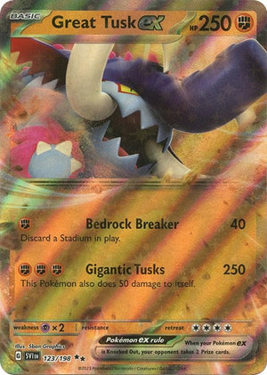 Pokemon TCG - SV01: Scarlet & Violet Base Set - Great Tusk ex - 123/198 - Holofoil