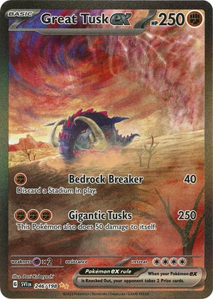 Pokemon TCG - SV01: Scarlet & Violet Base Set - Great Tusk ex - 246/198 - Holofoil