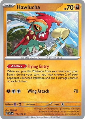 Pokemon TCG - SV01: Scarlet & Violet Base Set - Hawlucha - 118/198 - Holofoil