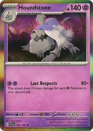 Pokemon TCG - SV01: Scarlet & Violet Base Set - Houndstone - 106/198 - Holofoil