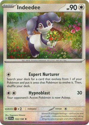 Pokemon TCG - SV01: Scarlet & Violet Base Set - Indeedee - 153/198 - Reverse Holofoil
