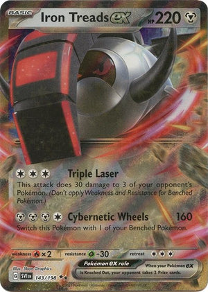 Pokemon TCG - SV01: Scarlet & Violet Base Set - Iron Treads ex - 143/198 - Holofoil