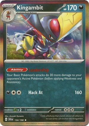 Pokemon TCG - SV01: Scarlet & Violet Base Set - Kingambit - 134/198 - Reverse Holofoil