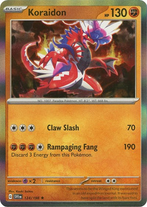 Pokemon TCG - SV01: Scarlet & Violet Base Set - Koraidon - 124/198 - Reverse Holofoil