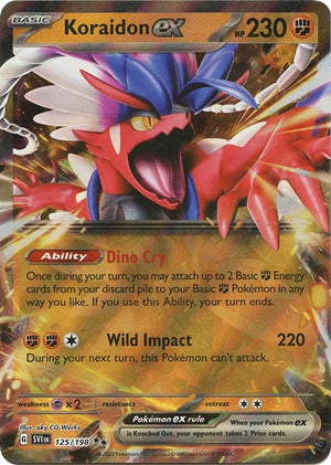 Pokemon TCG - SV01: Scarlet & Violet Base Set - Koraidon ex - 125/198 - Holofoil