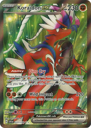 Pokemon TCG - SV01: Scarlet & Violet Base Set - Koraidon ex - 231/198 - Holofoil