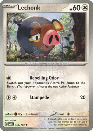 Pokemon TCG - SV01: Scarlet & Violet Base Set - Lechonk - 154/198 - Reverse Holofoil