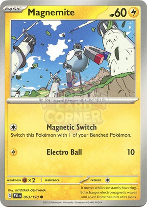 Pokemon TCG - SV01: Scarlet & Violet Base Set - Magnemite - 063/198 - Reverse Holofoil