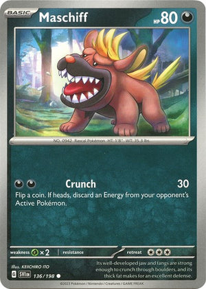 Pokemon TCG - SV01: Scarlet & Violet Base Set - Maschiff - 136/198