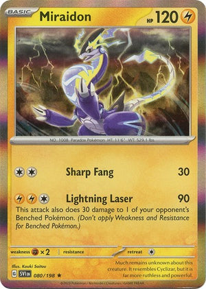Pokemon TCG - SV01: Scarlet & Violet Base Set - Miraidon - 080/198 - Reverse Holofoil