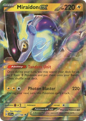Pokemon TCG - SV01: Scarlet & Violet Base Set - Miraidon ex - 081/198 - Holofoil