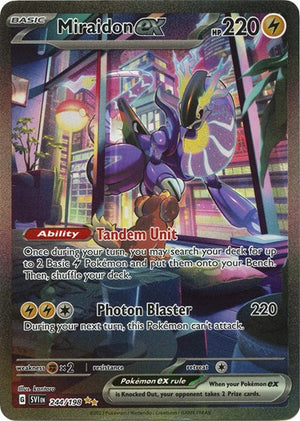 Pokemon TCG - SV01: Scarlet & Violet Base Set - Miraidon ex - 244/198 - Holofoil