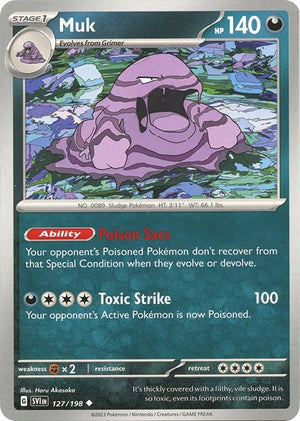 Pokemon TCG - SV01: Scarlet & Violet Base Set - Muk - 127/198 - Reverse Holofoil