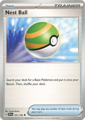 Pokemon TCG - SV01: Scarlet & Violet Base Set - Nest Ball - 181/198 - Reverse Holofoil