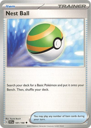 Pokemon TCG - SV01: Scarlet & Violet Base Set - Nest Ball - 181/198 - Playset (4x)