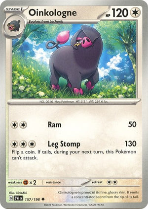 Pokemon TCG - SV01: Scarlet & Violet Base Set - Oinkologne - 157/198 - Reverse Holofoil