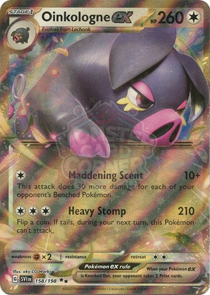 Pokemon TCG - SV01: Scarlet & Violet Base Set - Oinkologne ex - 158/198 - Holofoil