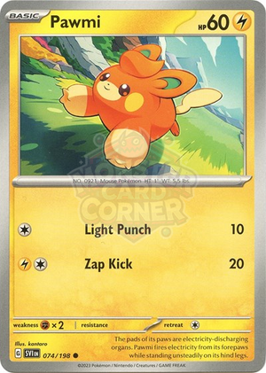 Pokemon TCG - SV01: Scarlet & Violet Base Set - Pawmi - 074/198