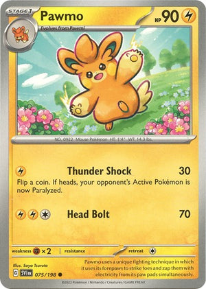 Pokemon TCG - SV01: Scarlet & Violet Base Set - Pawmo - 075/198