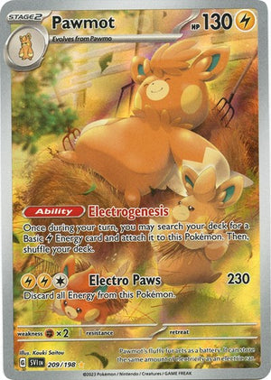 Pokemon TCG - SV01: Scarlet & Violet Base Set - Pawmot - 209/198 - Holofoil