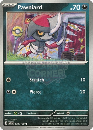 Pokemon TCG - SV01: Scarlet & Violet Base Set - Pawniard - 132/198 - Reverse Holofoil
