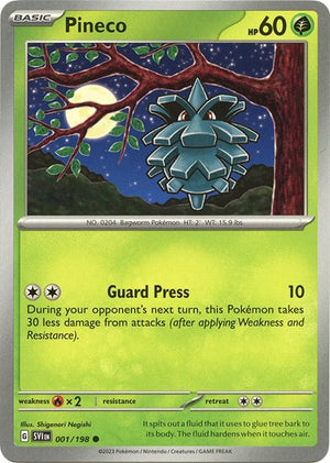 Pokemon TCG - SV01: Scarlet & Violet Base Set - Pineco - 001/198