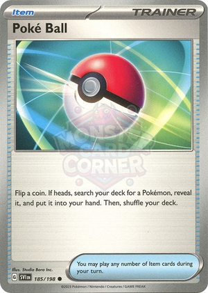 Pokemon TCG - SV01: Scarlet & Violet Base Set - Poke Ball - 185/198 - Reverse Holofoil