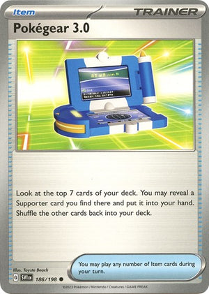 Pokemon TCG - SV01: Scarlet & Violet Base Set - Pokegear 3.0 - 186/198 - Reverse Holofoil