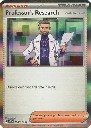Pokemon TCG - SV01: Scarlet & Violet Base Set - Professor's Research - 190/198 - Reverse Holofoil - Playset (4x)