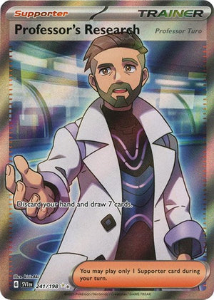 Pokemon TCG - SV01: Scarlet & Violet Base Set - Professor's Research - 241/198 - Holofoil - Playset (4x)