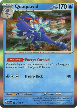 Pokemon TCG - SV01: Scarlet & Violet Base Set - Quaquaval - 054/198 - Holofoil