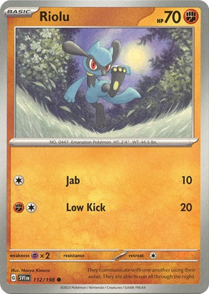 Pokemon TCG - SV01: Scarlet & Violet Base Set - Riolu - 112/198
