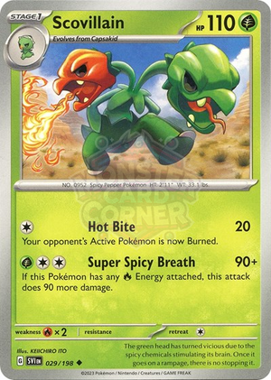 Pokemon TCG - SV01: Scarlet & Violet Base Set - Scovillain - 029/198