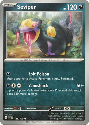 Pokemon TCG - SV01: Scarlet & Violet Base Set - Seviper - 128/198