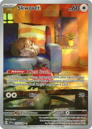 Pokemon TCG - SV01: Scarlet & Violet Base Set - Skwovet - 222/198 - Holofoil