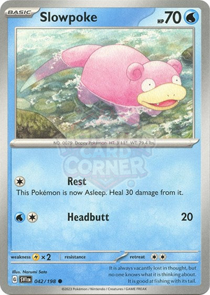 Pokemon TCG - SV01: Scarlet & Violet Base Set - Slowpoke - 042/198 - Reverse Holofoil