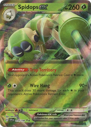 Pokemon TCG - SV01: Scarlet & Violet Base Set - Spidops ex - 019/198 - Holofoil