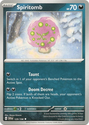 Pokemon TCG - SV01: Scarlet & Violet Base Set - Spiritomb - 129/198