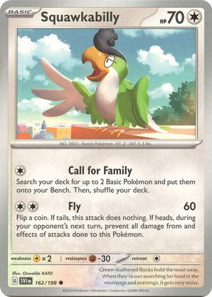Pokemon TCG - SV01: Scarlet & Violet Base Set - Squawkabilly - 162/198
