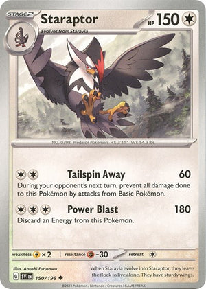 Pokemon TCG - SV01: Scarlet & Violet Base Set - Staraptor - 150/198 - Reverse Holofoil