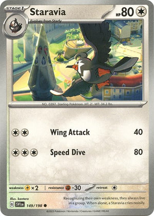 Pokemon TCG - SV01: Scarlet & Violet Base Set - Staravia - 149/198