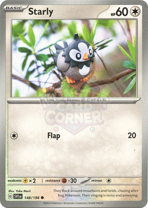 Pokemon TCG - SV01: Scarlet & Violet Base Set - Starly - 148/198 - Reverse Holofoil
