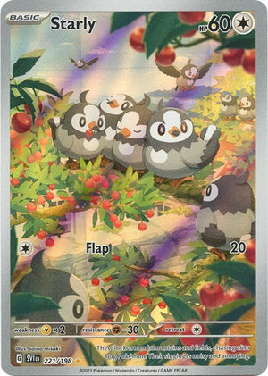 Pokemon TCG - SV01: Scarlet & Violet Base Set - Starly - 221/198 - Holofoil