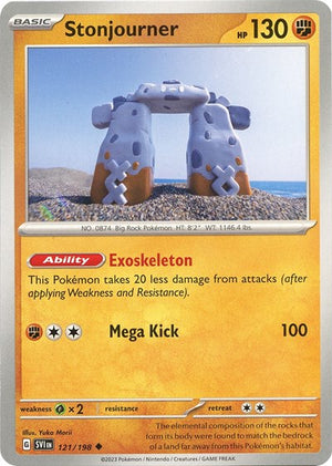 Pokemon TCG - SV01: Scarlet & Violet Base Set - Stonjourner - 121/198 - Reverse Holofoil