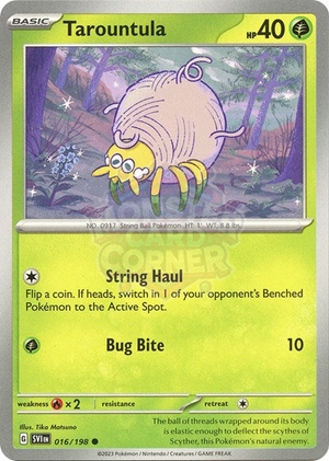 Pokemon TCG - SV01: Scarlet & Violet Base Set - Tarountula - 016/198 - Reverse Holofoil