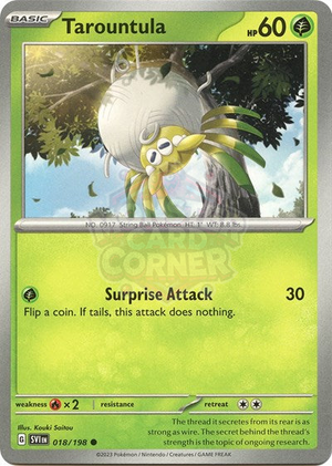 Pokemon TCG - SV01: Scarlet & Violet Base Set - Tarountula - 018/198 - Reverse Holofoil