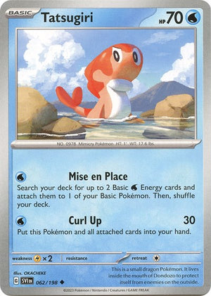Pokemon TCG - SV01: Scarlet & Violet Base Set - Tatsugiri - 062/198 - Reverse Holofoil