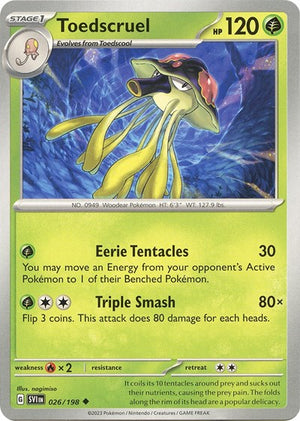 Pokemon TCG - SV01: Scarlet & Violet Base Set - Toedscruel - 026/198