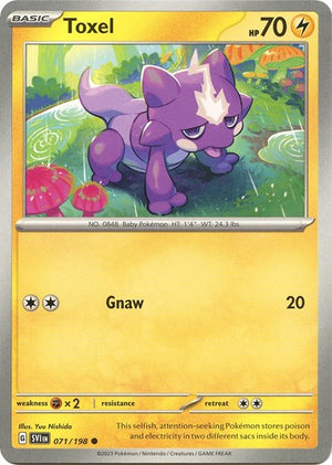 Pokemon TCG - SV01: Scarlet & Violet Base Set - Toxel - 071/198